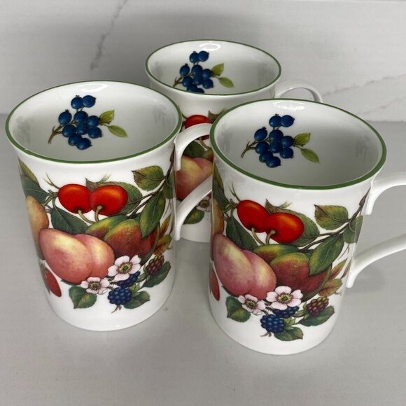 Crown Trent China Harvest Mugs Set of 3 - Picture 1 of 6